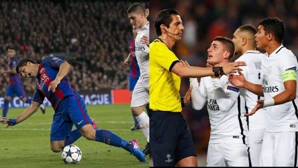 الـيويفا يعترف بأخطاء الحكم في مباراة برشلونة وسان جيرمان الشهيرة