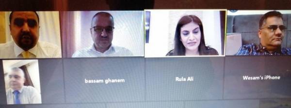 مناقشة رسالة الماجستير رقم (25) عن بعد في عمان العربية