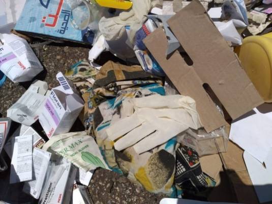 عجلون: طرح النفايات الطبية عشوائياً يشكل خطراً على الصحة والبيئة