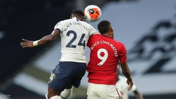 تعادل توتنهام ومانشستر في قمة ما بعد كورونا والعنصرية