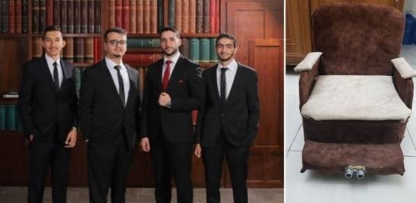 نقابة المهندسين تكرم طلبة عمان الاهلية مبتكري كرسي كهربائي لذوي الاحتياجات الخاصة يعمل باستخدام إشارات حيوية متعددة