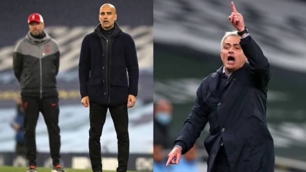 مورينيو يوجه سهامه إلى كلوب وغوارديولا بعد الهزيمة أمام ليفربول