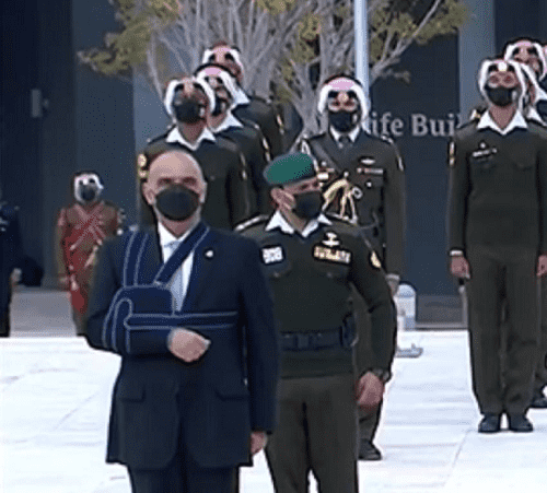 الخصاونة في اول ظهور رسمي بعد الوعكة الصحية