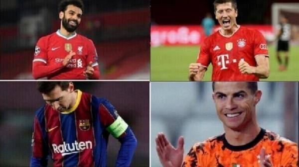 الحذاء الذهبي .. ليفاندوفسكي يتصدر وصلاح يتقدم ورونالدو يفوت الفرصة