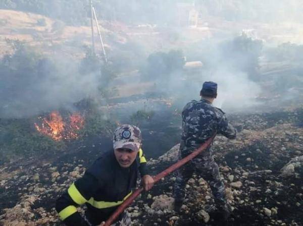 اخماد حريق 150 دونما في عجلون