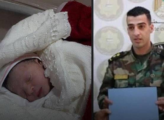 بعد 8 أيام على استشهاده.. فلسطيني يرزق بمولودة