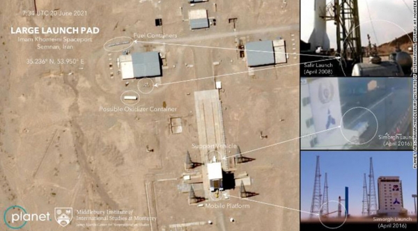 البنتاغون رصد فشل إيران بإطلاق قمر صناعي.. وهذا ما تكشفه صور حديثة للموقع