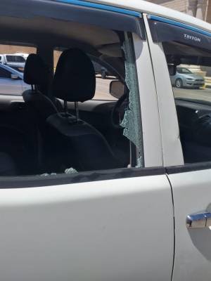 اعتداء وتحطيم مركبات حكومية اثناء جولات تفتيشية