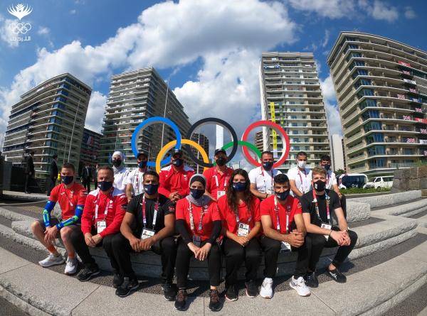 الأمير فيصل يجتمع بالبعثة الأردنية في القرية الأولمبية