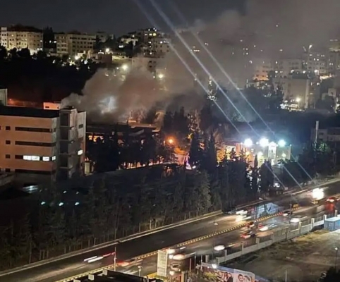 حريق الأمس في الجامعة الأردنية يقلق الأردنيون