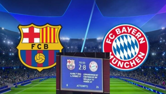 بايرن يسخر من برشلونة بعد فوزه الكاسح في كأس ألمانيا