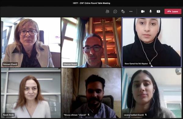 الإسكان يعقد لقاءاً افتراضياً مع طلبة مؤسسة إيليا نقل  المستفيدين من منح البنك الدراسية