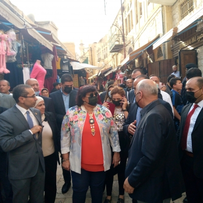 وزيرة الثقافة المصرية تزور المعالم التراثية والسياحية في السلط