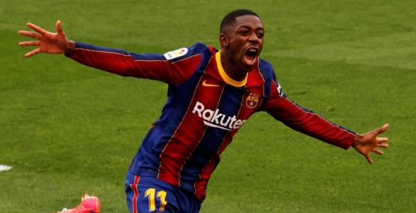 كلمات تشافي تشعل حماس ديمبلي المصاب