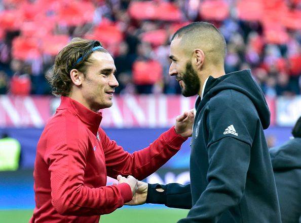 بنزيما يتحدى جريزمان في تشكيلة ديربي مدريد المتوقعة