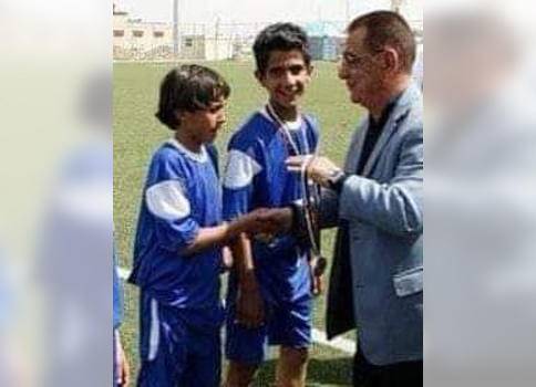 صورة نادرة للجوهري مع هدّاف النشامى النعيمات