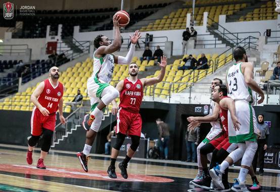 الوحدات يكتسح كفريوبا في دوري السلة