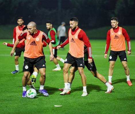 سليماني وبلايلي يظهران في تدريبات الجزائر