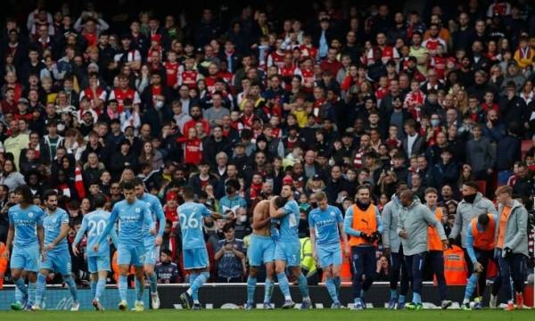مانشستر سيتي ينتزع فوزا صعبا على أرسنال في الدوري الإنكليزي