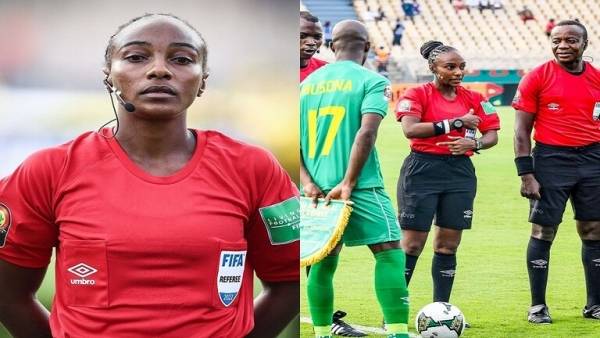 موقف محرج لأول حكمة في تاريخ كأس إفريقيا ــ (فيديو)