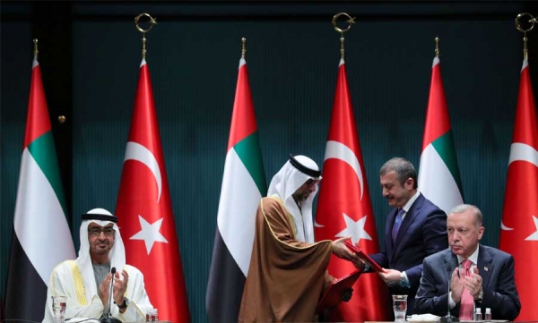 اتفاق لتبادل العملات بين مصرفي الإمارات وتركيا المركزيين