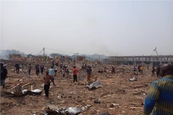 ارتفاع حصيلة قتلى حادث شاحنة المتفجرات في غانا إلى 17 شخصاً