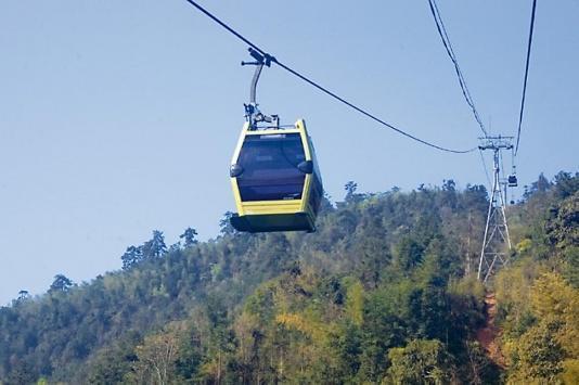 تشغيل تجريبي لتلفريك عجلون