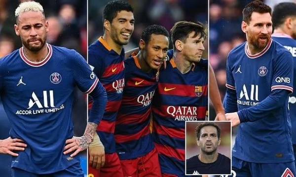 رسائل من سواريز وفابريغاس لميسي ونيمار