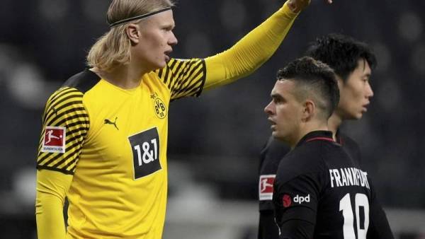 هالاند يجذب انتباه بنزيما .. صورة