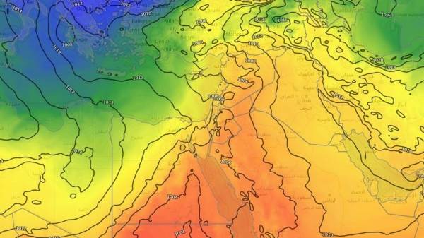 ارتفاع على درجات الحرارة ومنخفض خماسيني على الأبواب