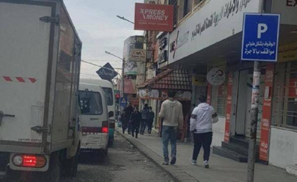 وقف مشروع الاتوبارك في شوارع اربد