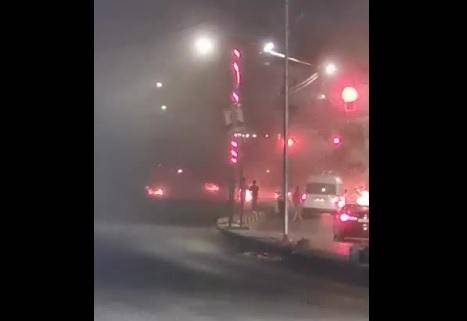 أعمال شغب في محافظة إربد  فيديو