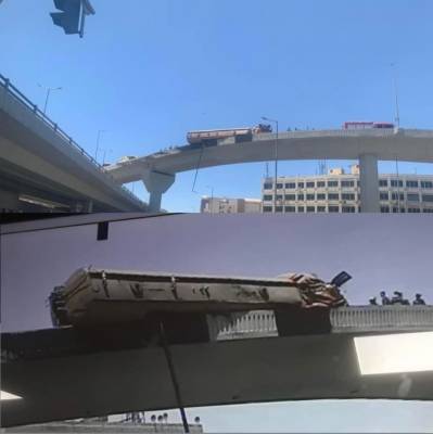 توقيف سائق الصهريج المتدهور على جسر دوار المدينة الرياضية