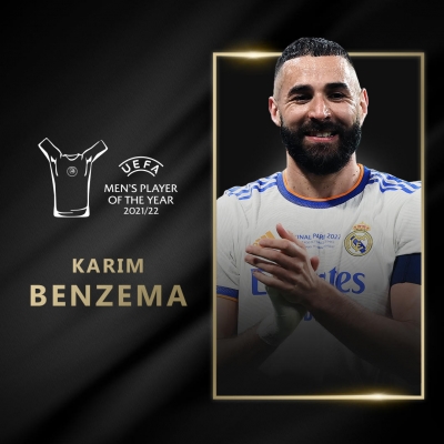 بنزيما يتوج بجائزة أفضل لاعب في أوروبا