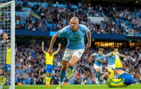 هالاند يتجه بثبات نحو تحطيم رقم صلاح .. 9 أهداف من 5 مباريات