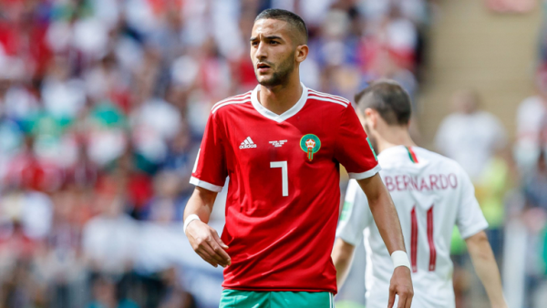 زياش يصل إلى الرباط للالتحاق بمعسكر المنتخب المغربي