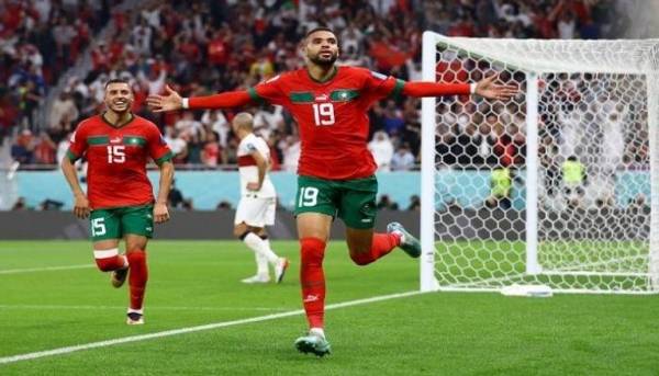 اليكم هدف المغرب بمرمى البرتغال  فيديو