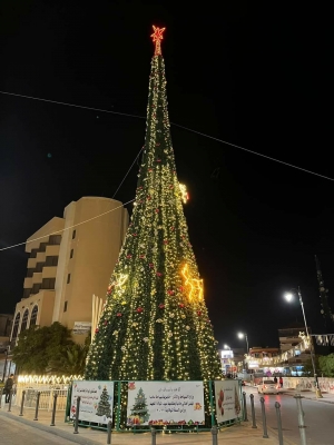 مادبا: شجرة الميلاد بلا مظاهر احتفال حدادا على الشهداء