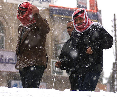 مصطلحات أردنية تقال في البرد والثلج