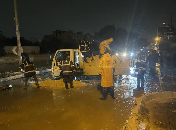 بلدية اربد توقف مشروعات المياه لتسببها بهبوطات في الشوارع