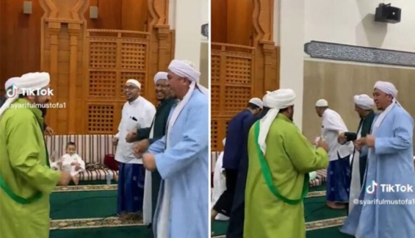 وصلة رقص على أنغام الموسيقى لمجموعة شيوخ داخل مسجد يثير غضباً كبيراً (فيديو)’