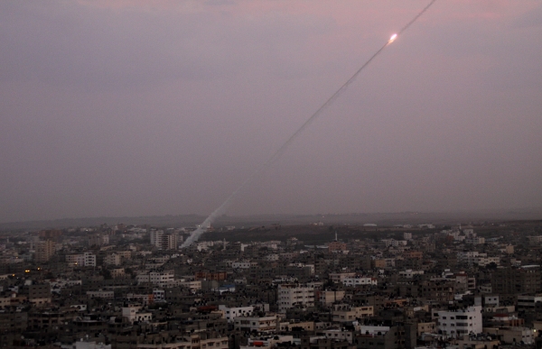إطلاق صاروخ من القطاع باتجاه غلاف غزة