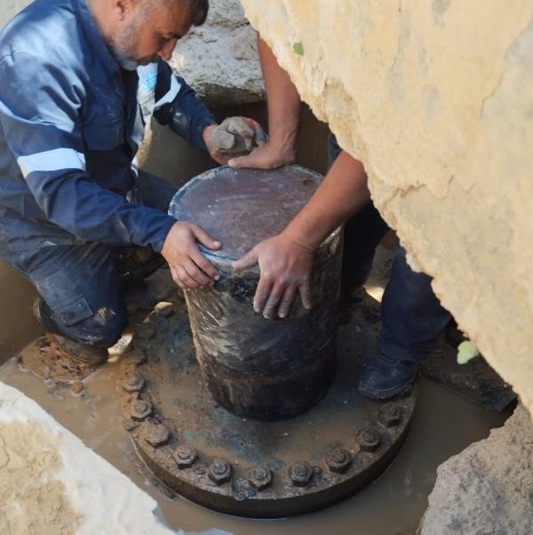 ضبط 3 اعتداءات ضخمة على خط ناقل مياه الزارة ماعين