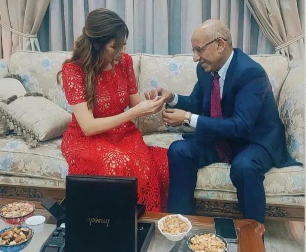 من هو خطيب المذيعة لانا القسوس؟