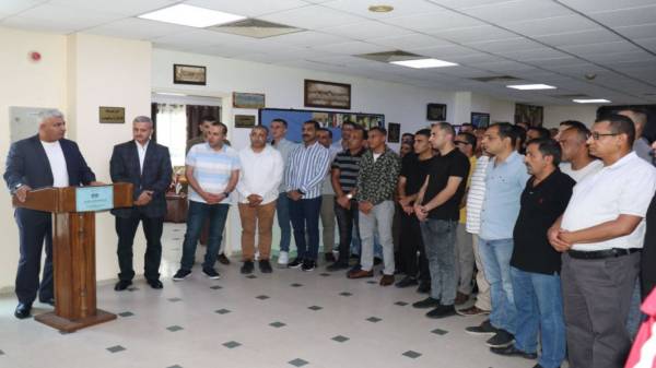 وفد عسكري يزور المستشفى الميداني العسكري الأردني غزة75