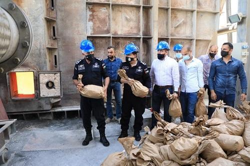 مكافحة المخدرات تتلف 12.5 مليون حبة كبتاغون وطن حشيش