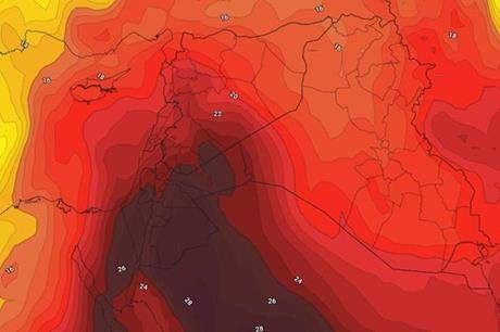 تفاصيل تأثير الموجة الحارة المرافقة لمنخفض سطحي حراري على المملكة