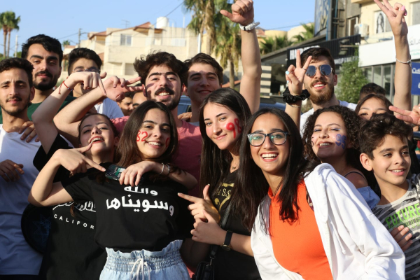 أعداد الطلبة ممن حصلوا على علامات في كل شريحة في امتحان التوجيهي