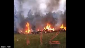 عاجل  لحظة تحطم طائرة مؤسس فاغنر يفغيني بريغوجين