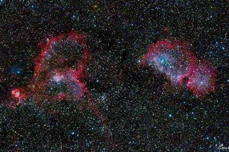 الفلك الدولي ينشر صوراً ل سديم القلب من سماء الأردن